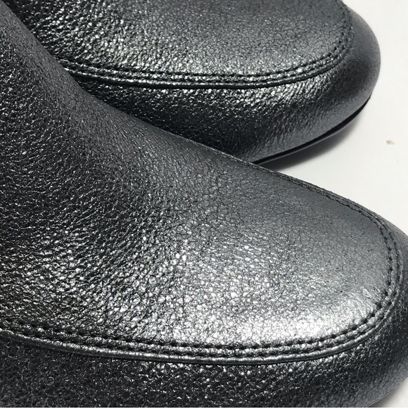 Naturalizer Dany Pewter Metallic Leather Round Toe Pumps Size 5 1/2M NIB - Picture 7 of 15